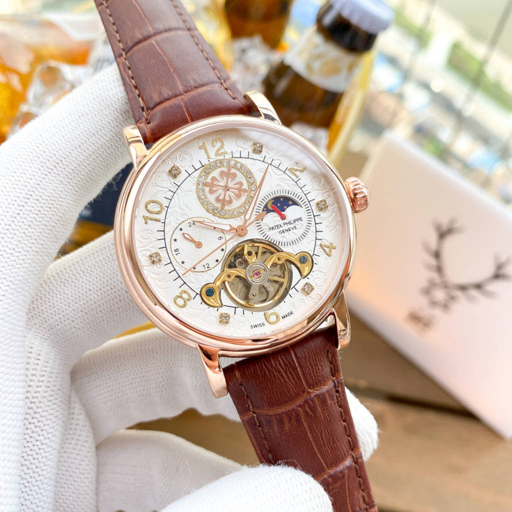 Đồng Hồ Nam Cơ Automatic Patek Philippe JAPAN WATCH Chạy Full 6 Kim Chống Nước Chống Xước Size 43mm