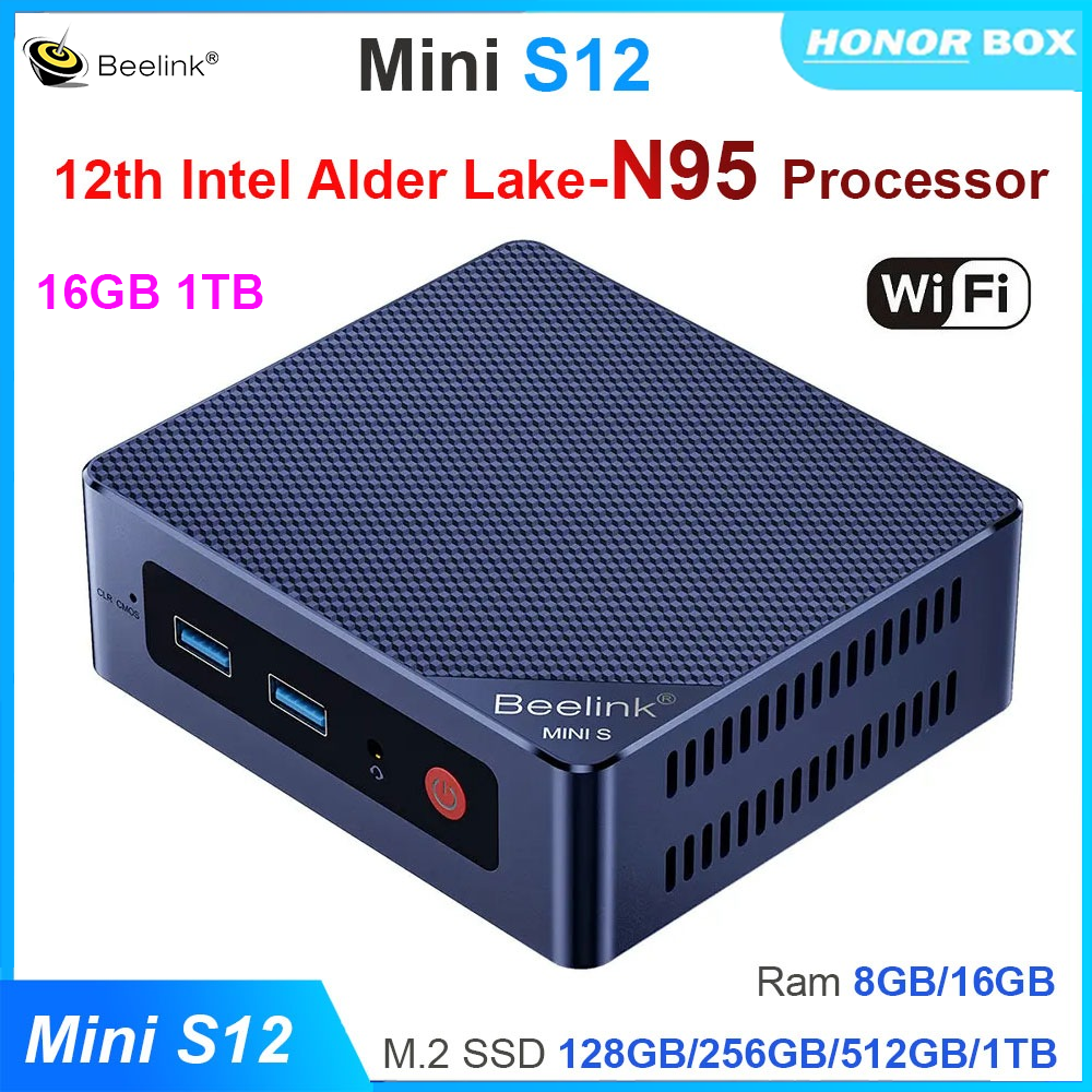 Beelink Mini S12 Intel 12th Gen Mini PC Windows 11 DDR4 8GB 16GB 256G SSD Desktop Gaming Computer - ยี่ห้อ Beelink ราคา 5,054 บาท*ส่งฟรี