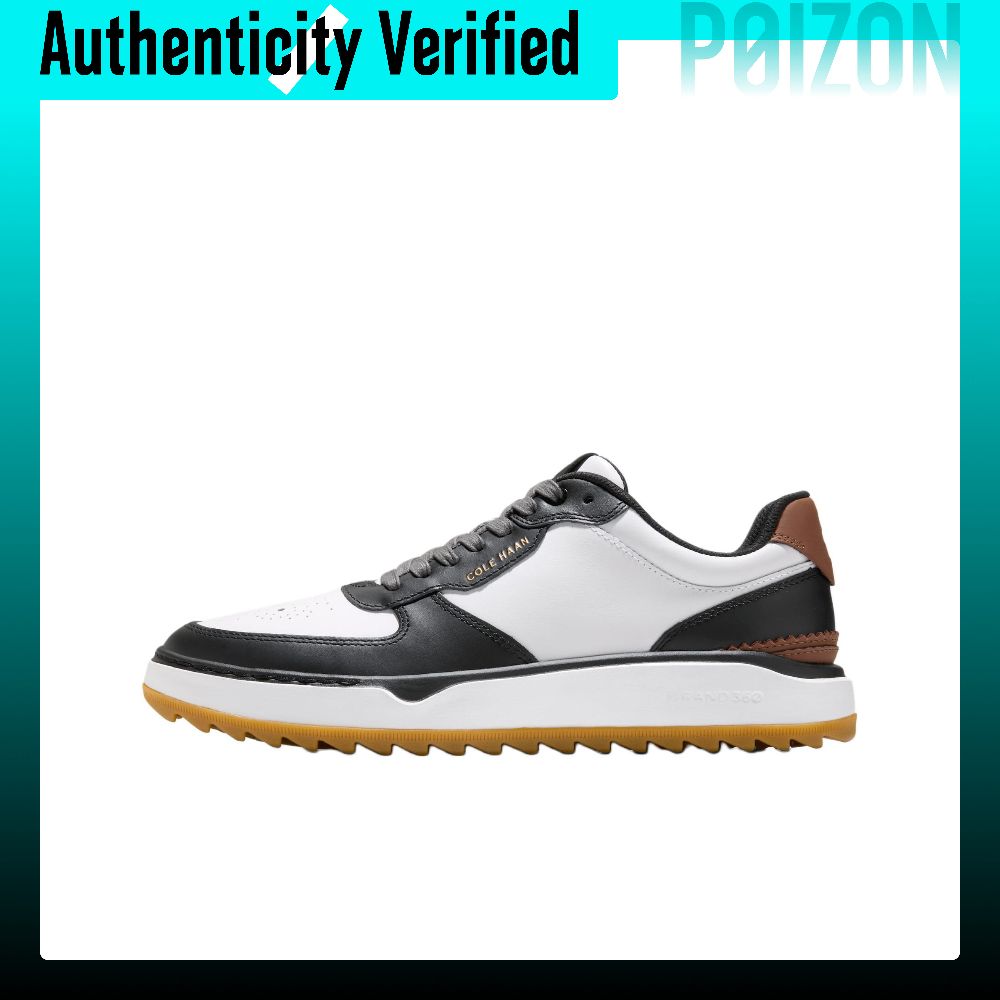 รองเท้าผู้ชาย Cole Haan วัวหนังทนต่อการขัดถูน้ำหนักเบาลื่น Low Top รองเท้าสเก็ตบอร์ดผู้ชายสีขาว C42384 ราคา 21,896 บาท*ส่งฟรี