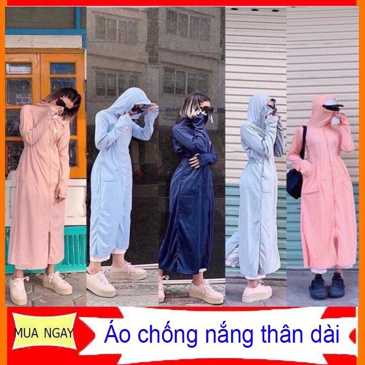 Áo chống nắng toàn thân thông hơi siêu thoáng chất vải thun kim cương - Lovito Fashion