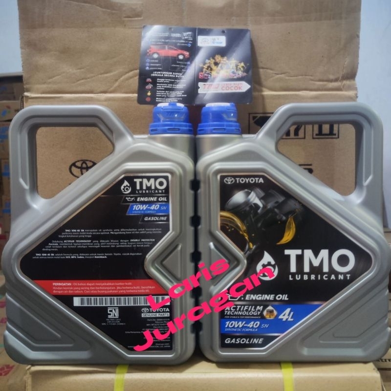 Oli Toyota TMO Bensin 10W-40 4L (1dus) 4 galon Harga  600,000 Ringgit*Penghantaran Percuma