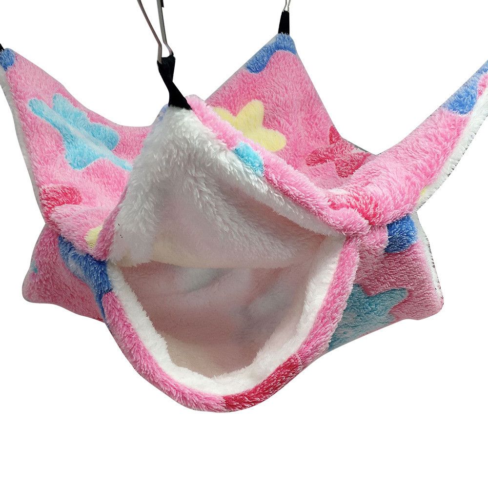IMPRINT GRUBLE22LE4 Ferret Rat Hanging Plush Hamster Cage Pet Sleeping Bag Pet Hammock Squirrel Beds - 8