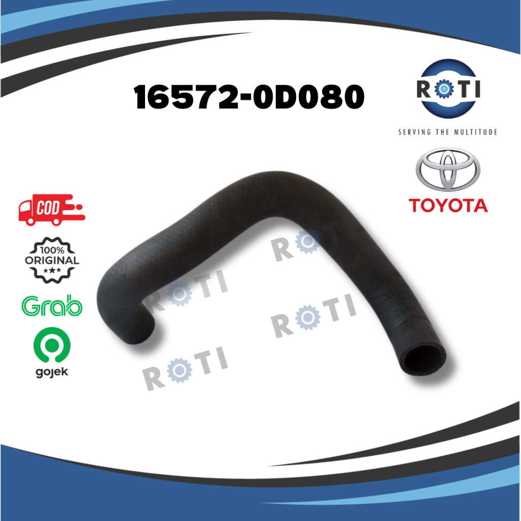 TOYOTA SELANG RADIATOR BAWAH COROLLA ALTIS 16572-0D080 GENUINE Harga 87,690 rupiah*Gratis Ongkir
