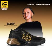 FIXCH - Lunatic Alpha Sepatu Voli Low Cut  Black/Gold