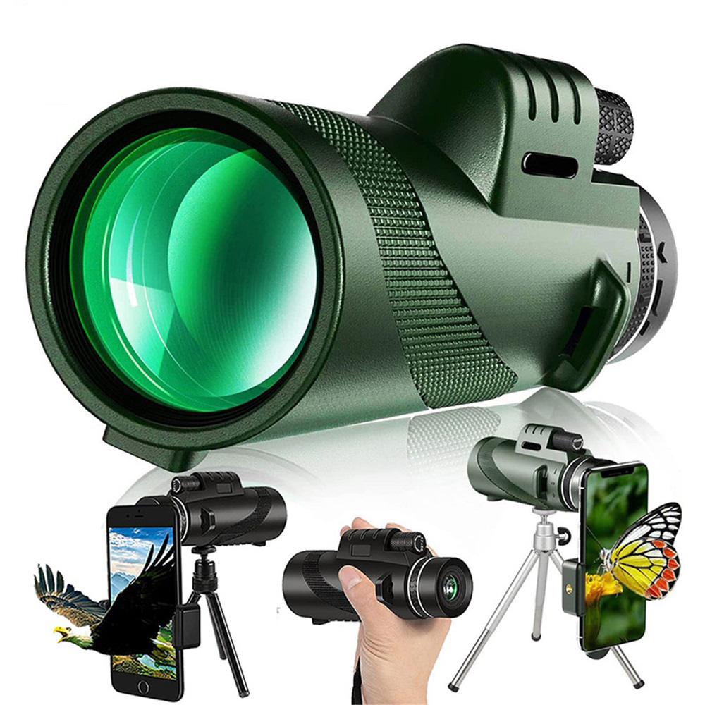 Outdoor Portable 10X42 HD Monocular Telescope 258FT/1000YDS 3500m/20000m Birdwatching Telescope For Camping Tourism ราคา 477 บาท*ส่งฟรี