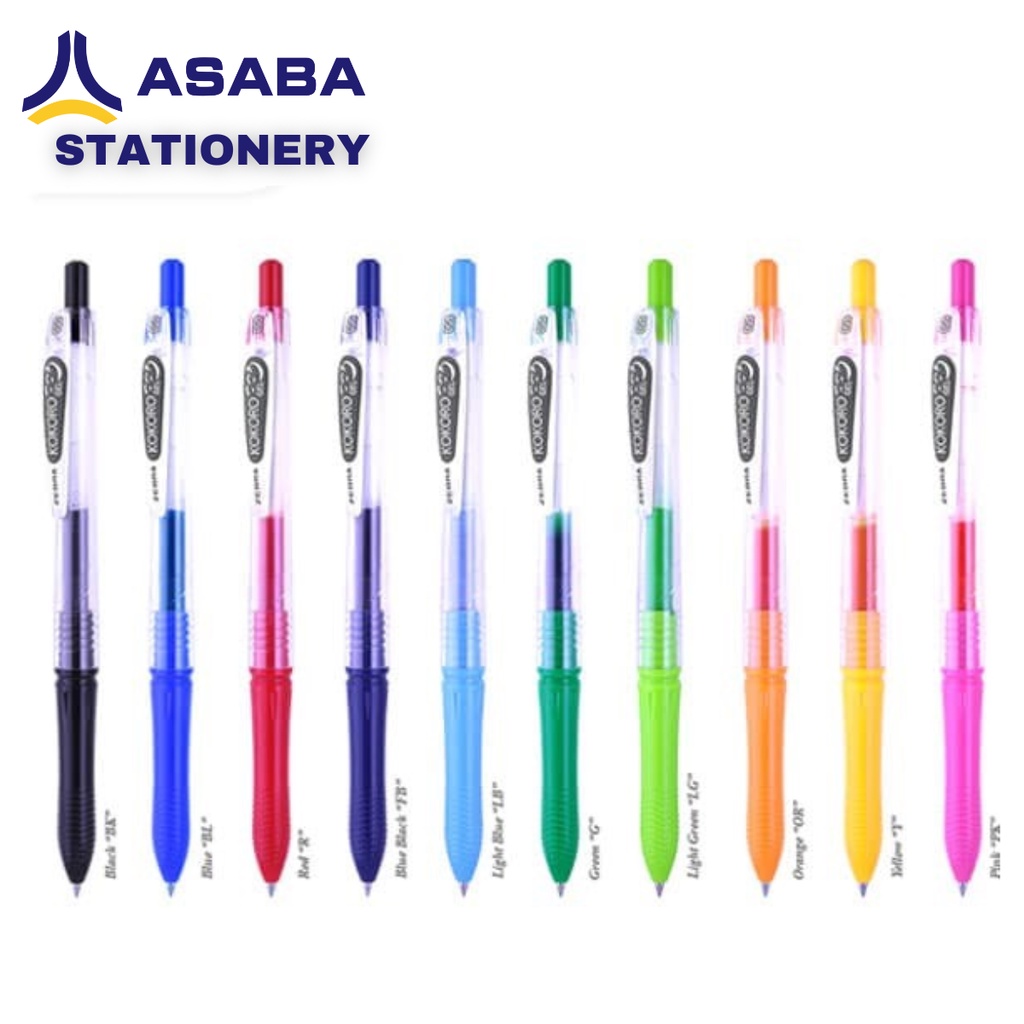 Asaba Stationery - Bulpen/Pen/Pulpen Warna-Warni Gel Kokoro 05