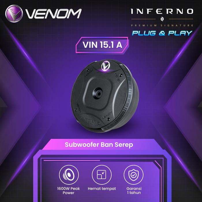 VENOM SUBWOOFER BAN SEREP INFERNO VIN 15.1 A AKTIF PLUG AND PLAY - Elvoir Store Harga  11,447,000 Ringgit*Penghantaran Percuma