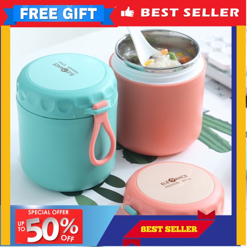 710ML Stainless Steel Lunch Box Drinking Cup With Spoon Food Thermal Jar  Insulated Soup Thermos Containers Thermische lunchbox