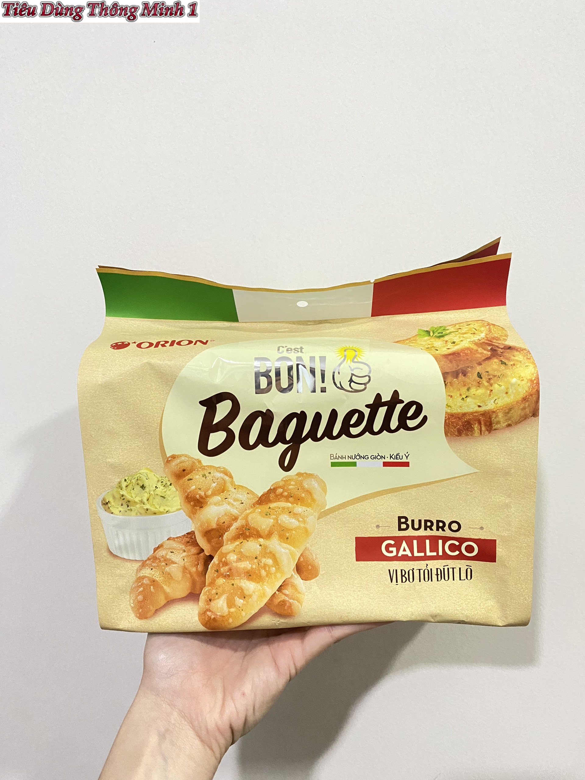 Bánh Nướng Giòn C'est Bon Baguette Vị Bơ Tỏi Đút Lò (Túi 5 gói)