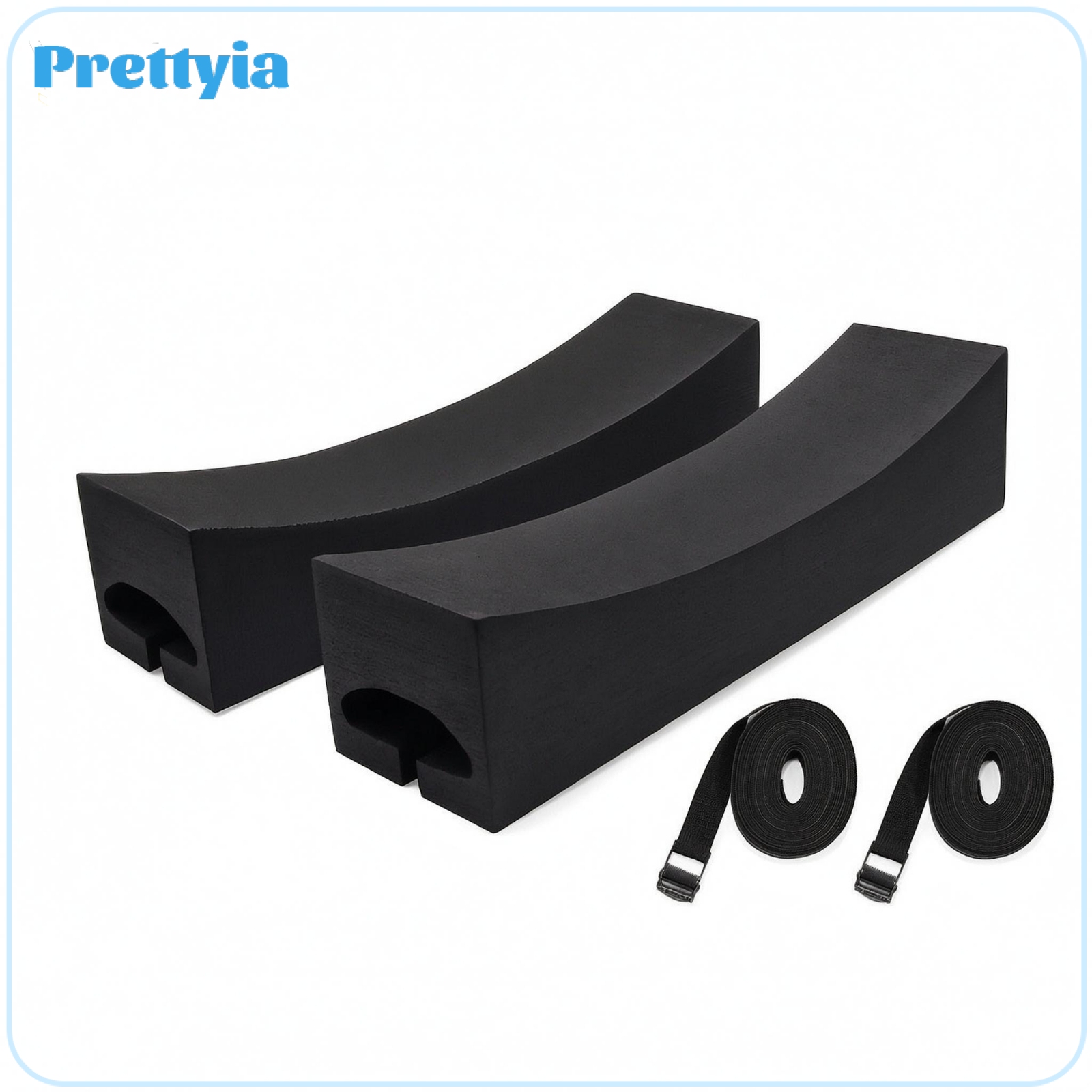 Prettyia 2 Pieces Recessed Strap Channel Foam Roof Pad High-Density Strapping Kayak Roof Pad Safeguarding Tie-down Straps Long-Lasting ราคา 1,580 บาท*ส่งฟรี