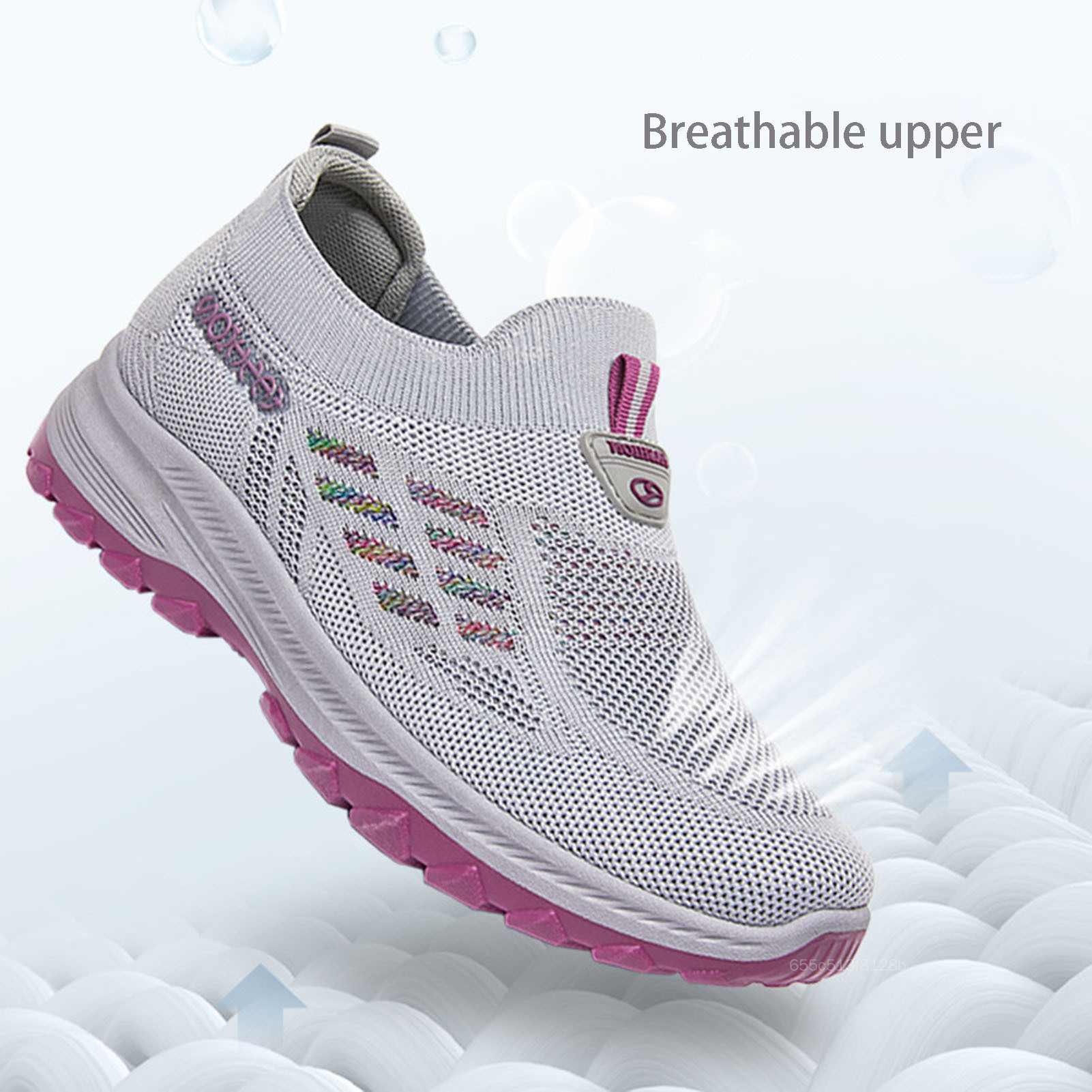 Women's Breathable Walking Shoes Lightweight Casual Running Sneakers Gift for Girl friend Female Lover cinma Fashion JS-025-MY - 4