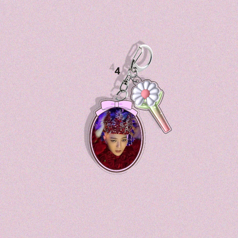 YF BIGBANG G-DRAGON Acrylic Keychain Support Stick Daisy Pendant Stars Concert Accessories FY