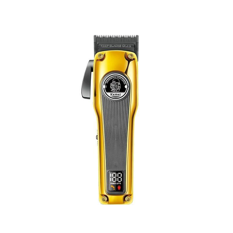 Kemei mới 2023 tăng-đơ điện LCD màn hình hiển thị kỹ thuật số Nhà sạc nhanh tóc Clipper