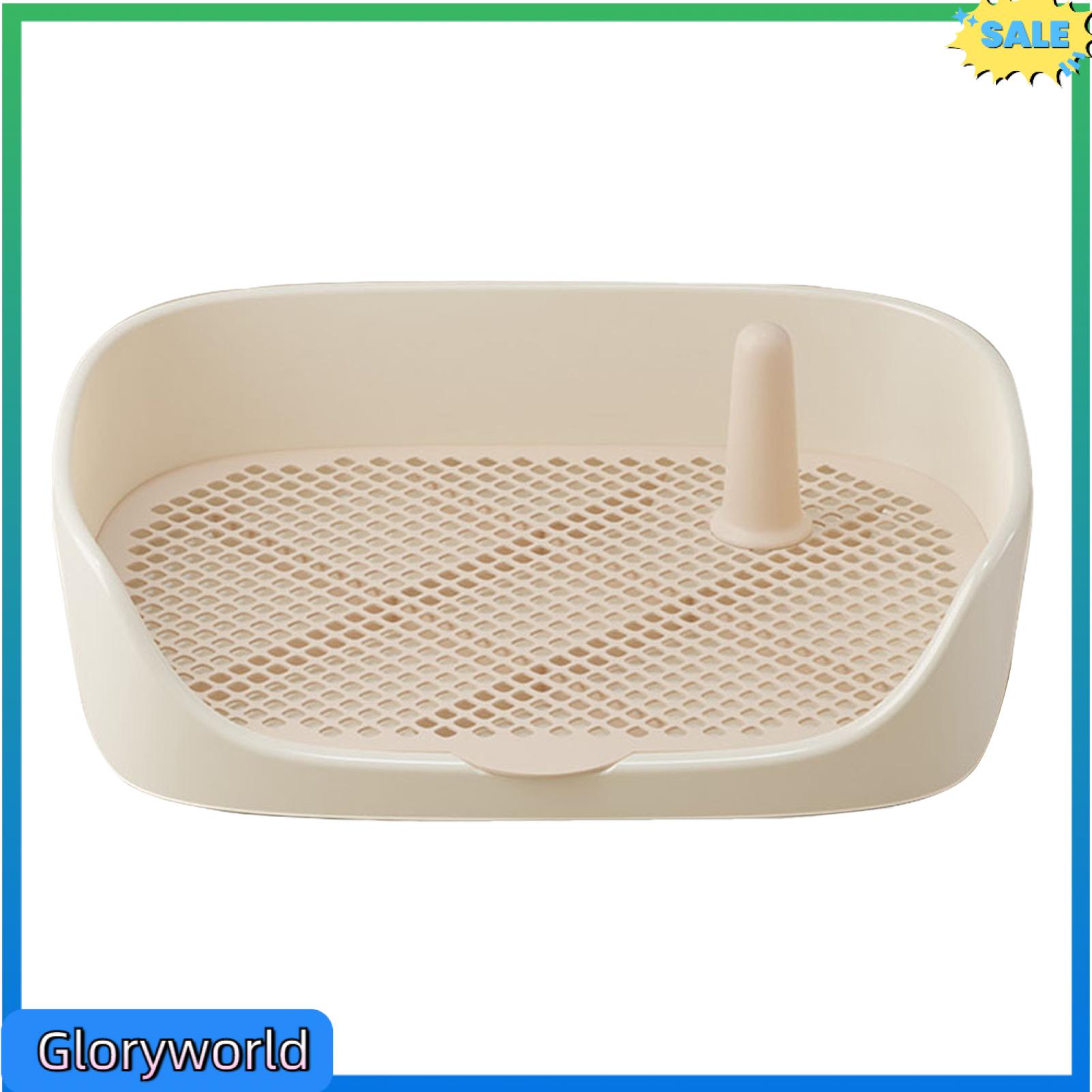 Gloryworld Clean Dog Training Toilet Pet Potty Training Tray Portable Pet Toilet for Dogs and Cats Easy Potty Training Solution for Small to Medium Pets Ideal