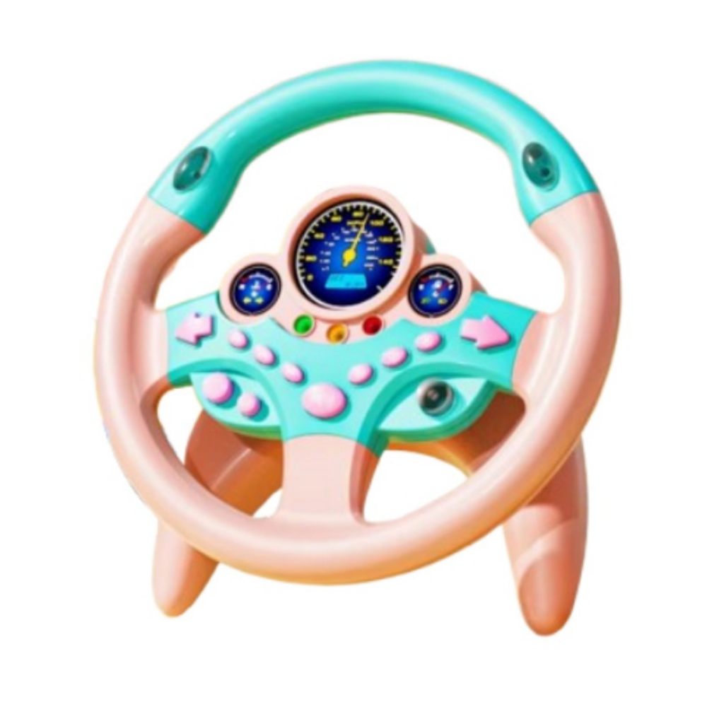 PERLER Sáng tạo Vô lăng trẻ em 360 °   Xoay Hài hước Đồ chơi mô phỏng lái xe Đồ chơi ô tô lái xe Âm thanh  ánh sáng Đồ chơi mô phỏng ô tô lái xe Đồ chơi trẻ em - 5