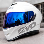 EVO Gt-Pro Dark Mono Full Face Helmet with Dual Visor