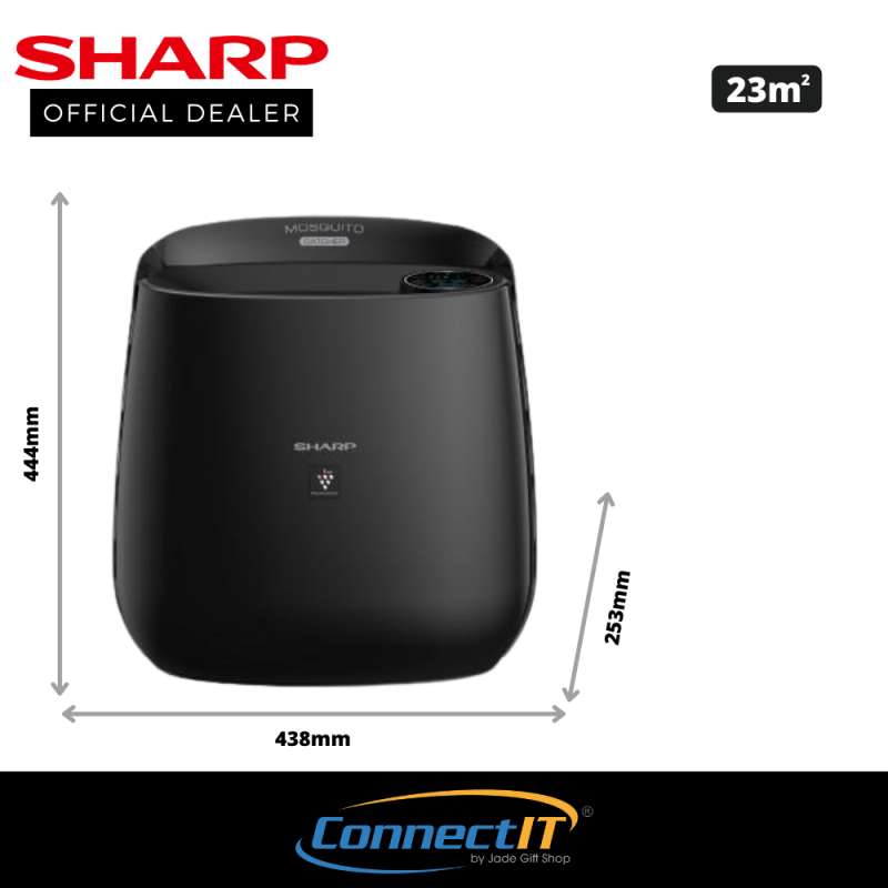 Sharp FP-JM30E (Black) Mosquito Catcher With Air Purifier up to 23sqm room size. HEPA Filter, odor removal. 1 year Local Warranty Singapore