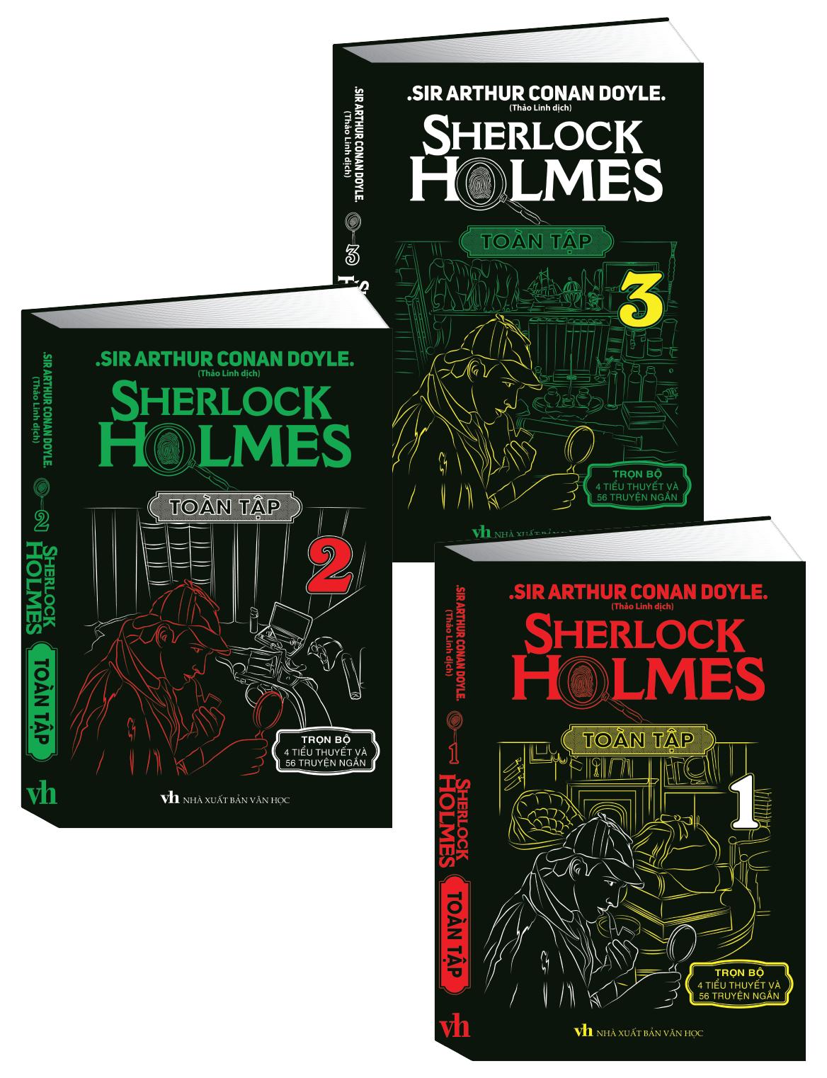 Sách - Sherlock Holmes Toàn Tập 3 Tập (Bìa Cứng Giấy Mỹ Thuật) - Khang Việt