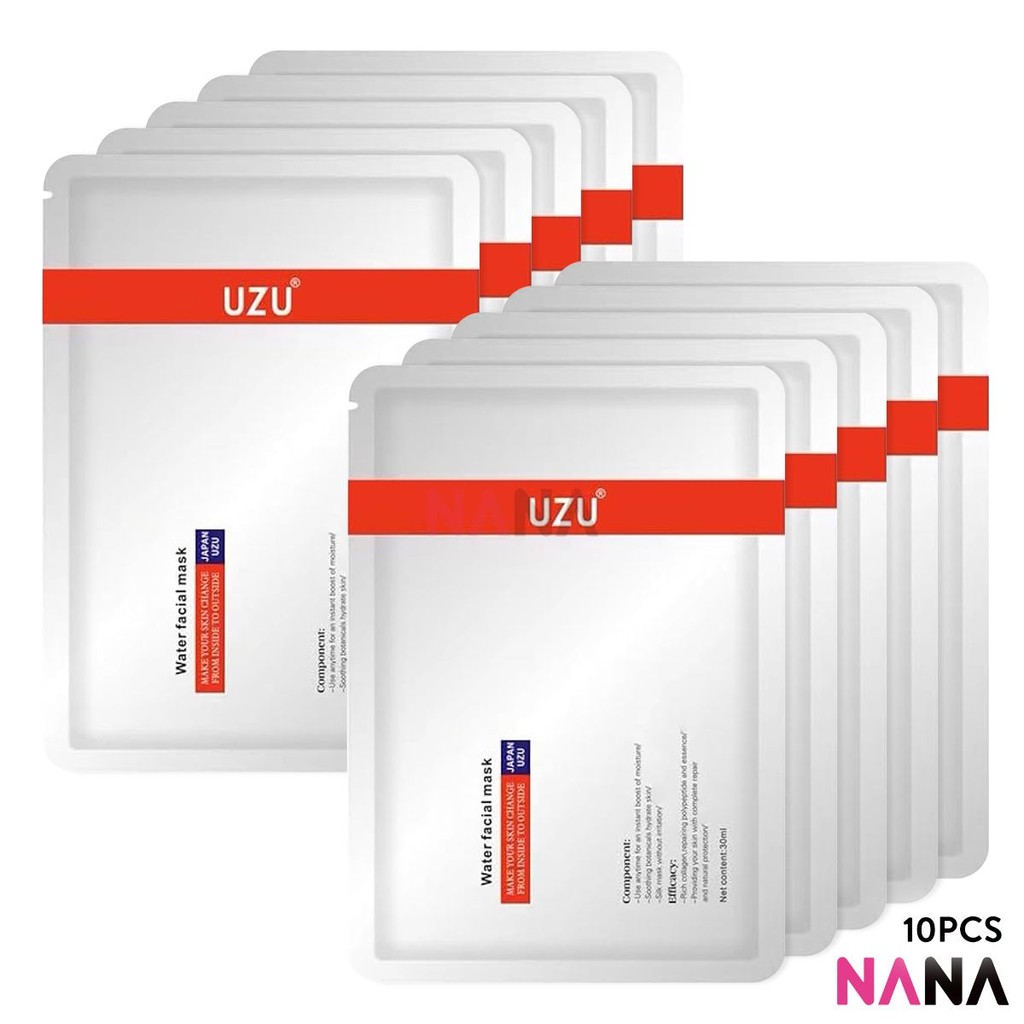 Uzu Pro Water Facial Mask 10Pcs (Delivery Time: 5-10 Days) ราคา 990 บาท*ส่งฟรี