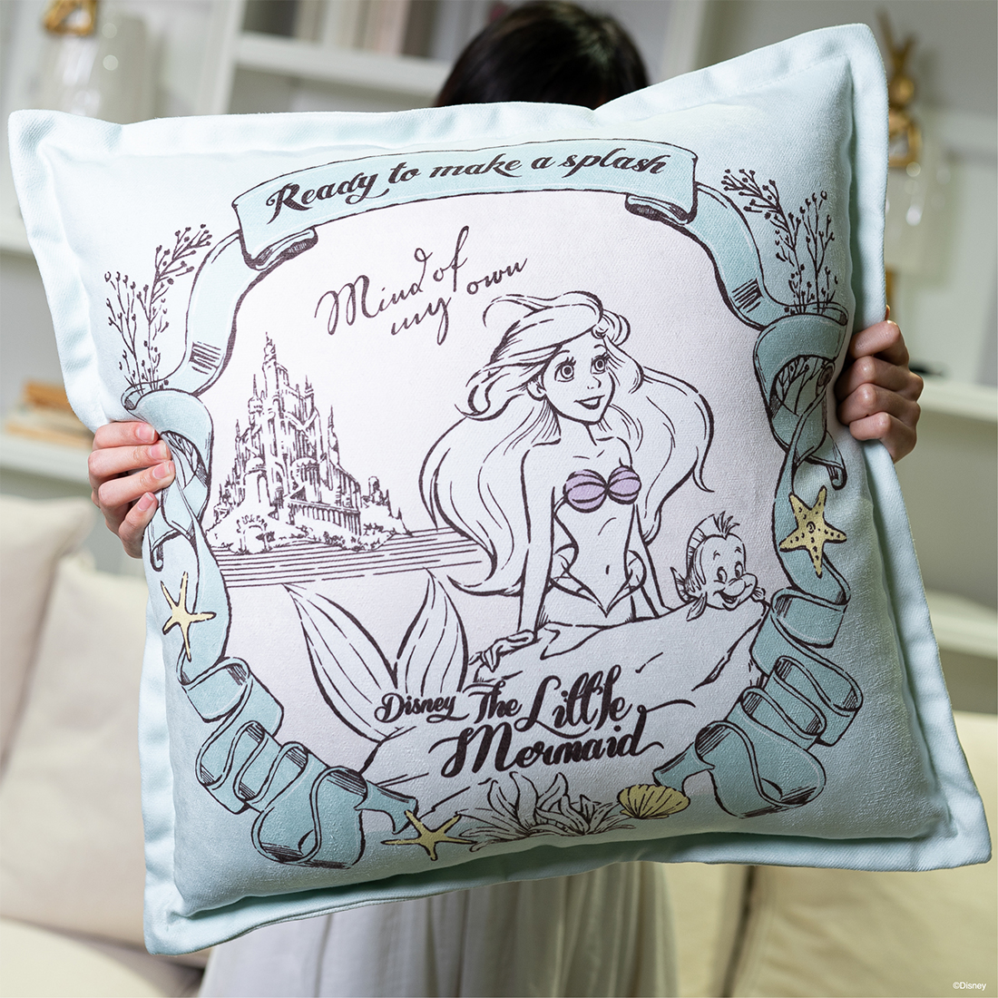 Koncept Furniture หมอนอิง DISNEY รุ่น MERMAID/01 สี Seafoam ราคา 950 บาท*ส่งฟรี