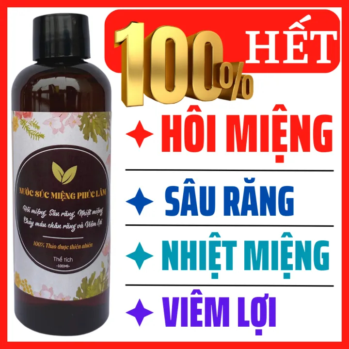 Nước Súc Miệng Thảo Dược Phúc Lâm Hết hôi miệng - Hết nhiệt miệng - Hết viêm lợi