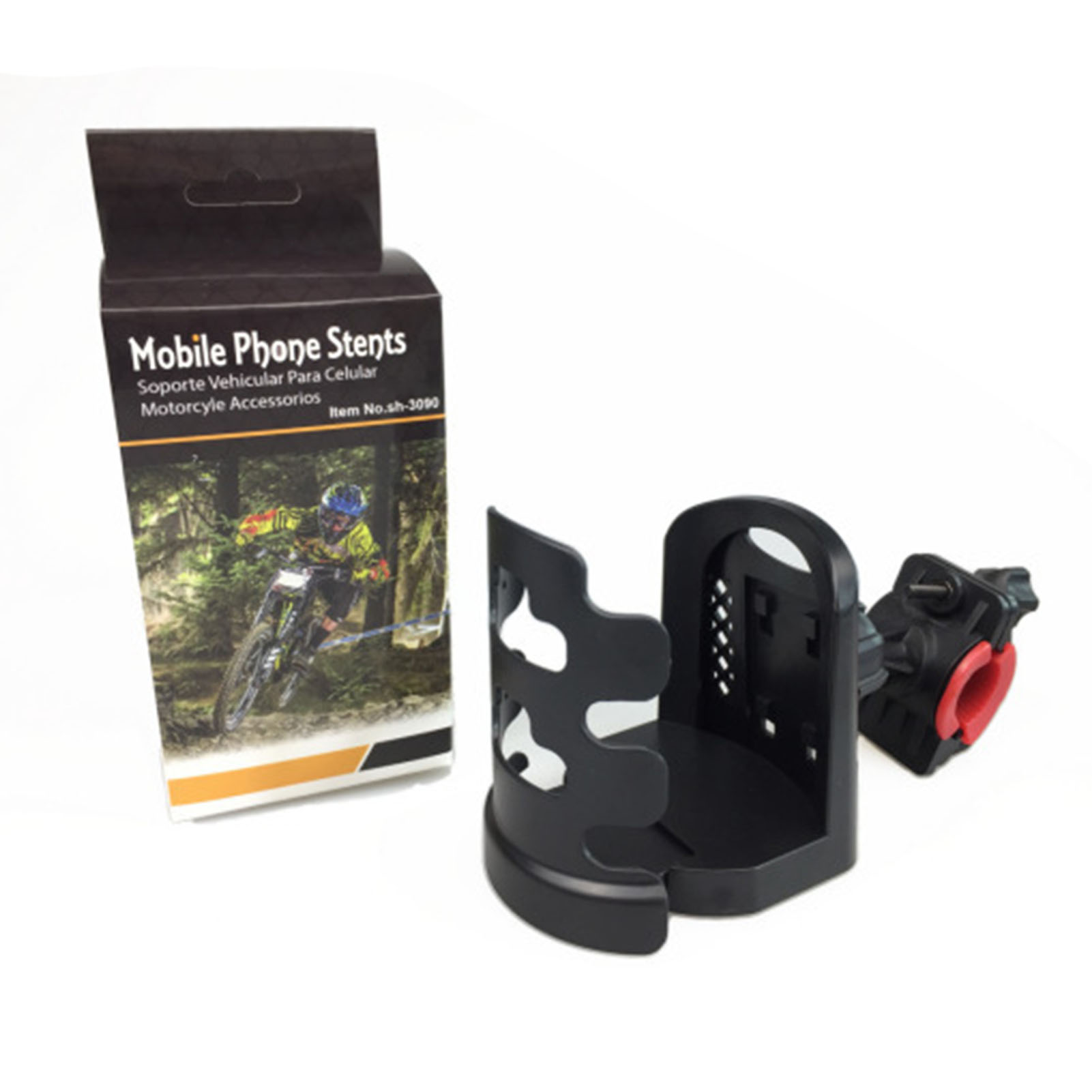 Motorcycle Bottle Holder Bracket Sturdy ABS Bike Cup Holder Fashionable for DIY ราคา 171 บาท*ส่งฟรี