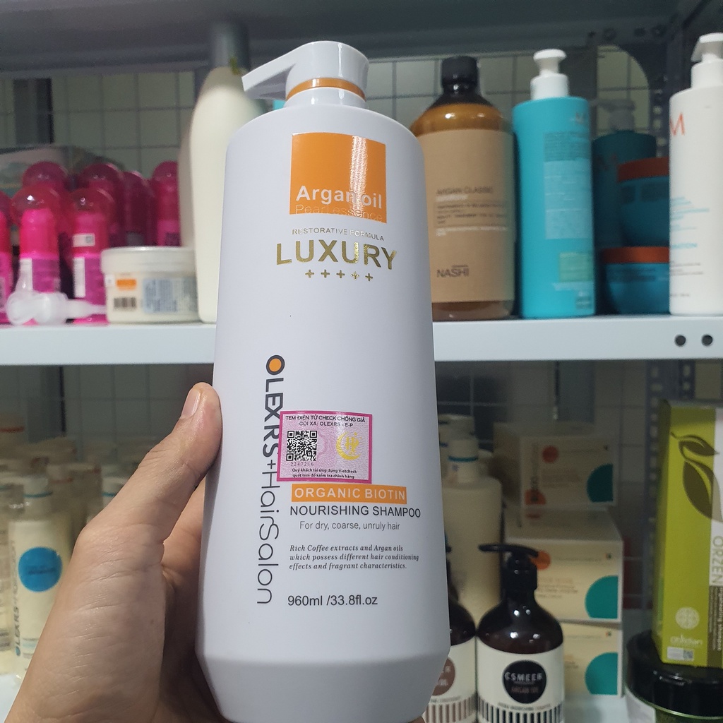 Dầu gội xả Olexrs Luxury SIZE: 500 - 960ML dầu gội xả phục hồi chống rụng kích mọc tóc Olexrs chính 