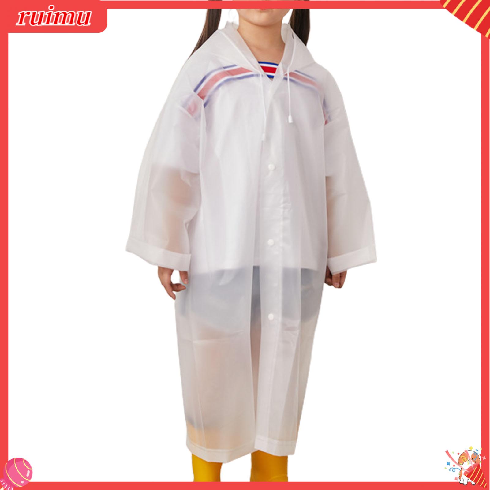 Ruimu Trẻ Em áo mưa ngoài trời Chống Nước Frosted Dây Kéo Thiết Kế áo choàng mưa Cho Cắm Trại Áo Mưa Chống Ăn Mòn