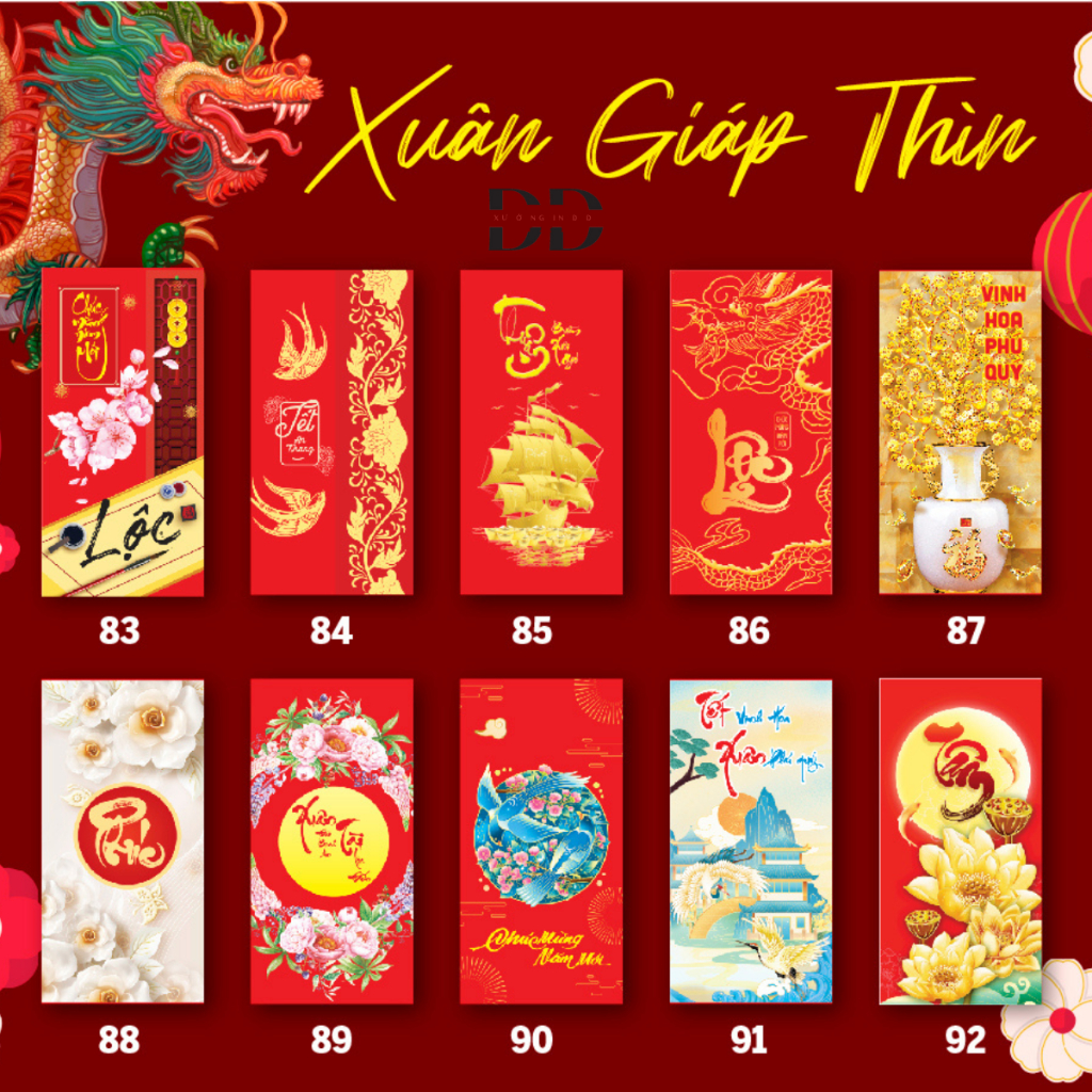 🧧 sỉ 1000 lì xì truyền thống tết 2024 - lì xì tân niên 2024 độc đáo 🐉