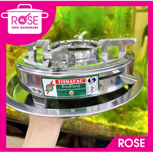 Bếp cồn inox Tiến Thành cao cấp sáng bóng không gỉ có lót bếp cồn tiện dụng