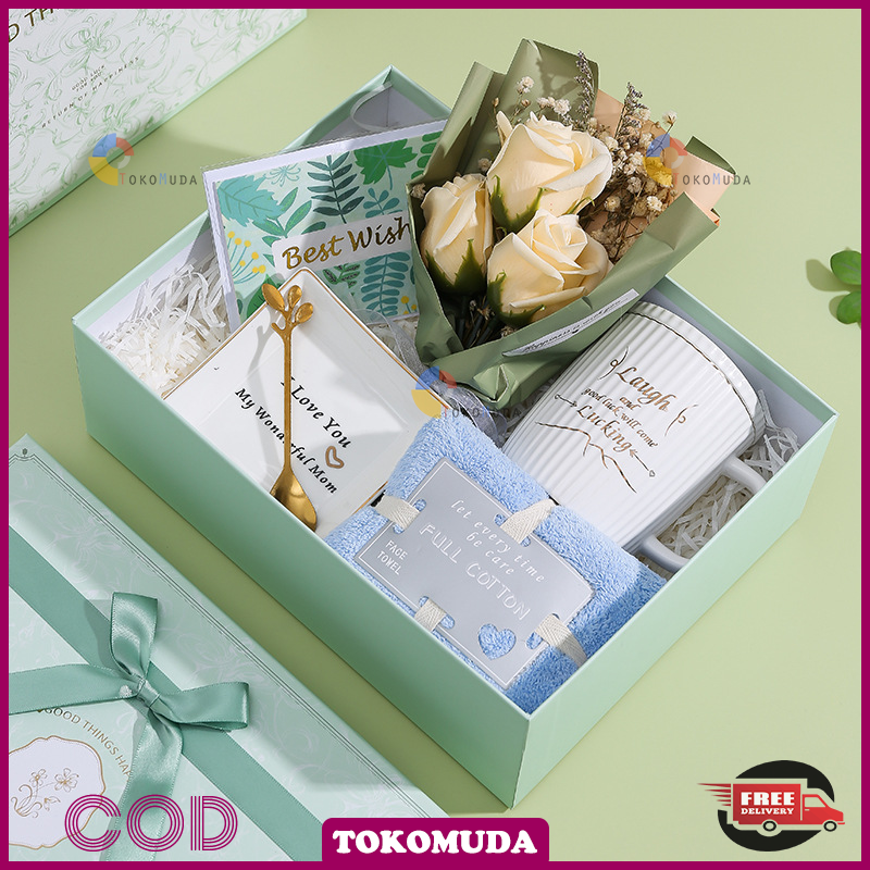 TOMUSHOP MUG CANGKIR GELAS KERAMIK MOTIF MARBLE SOUVENIR Marble Glass Couple hadiah box Gelas Marble Cβ¦