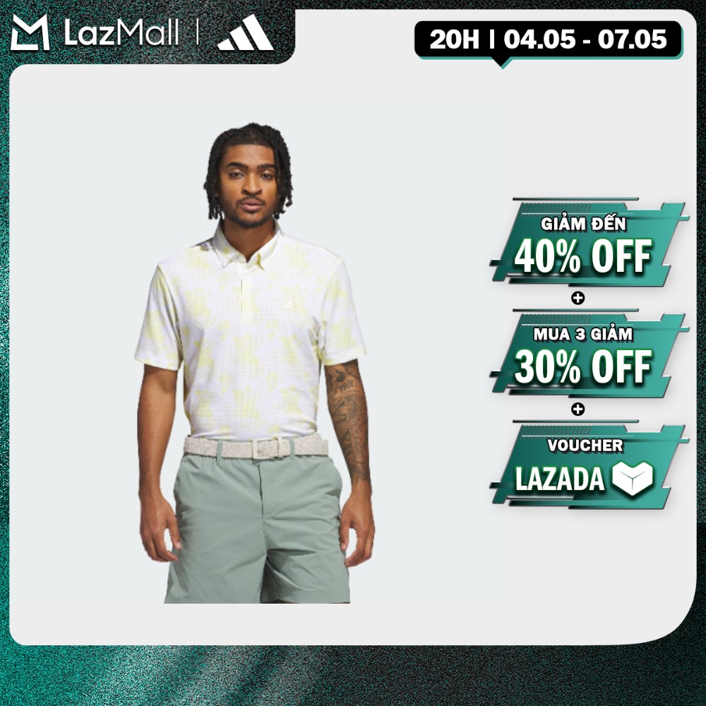 [20H 4.5-2H 5.5-MUA 3 GIẢM 30%] adidas Đánh gôn Áo Polo Họa Tiết Go-To Nam trắng JF4936