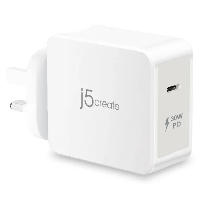 J5CREATE [JUP1230F] 30W 1-PORT PD USB-C MOBILE CHARGER POWER DELIVERY & QUICK CHARGE
