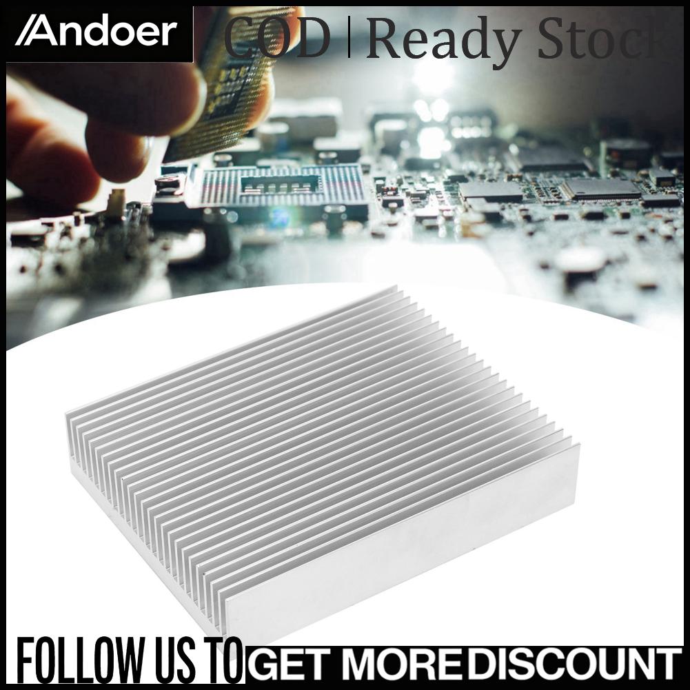 Andoer Tản nhiệt bằng nhôm Bộ tản nhiệt làm mát CPU Bộ điều khiển công nghiệp Linh kiện Q80x20x100 Giá 130,000 Đồng*Miễn phí vận chuyển