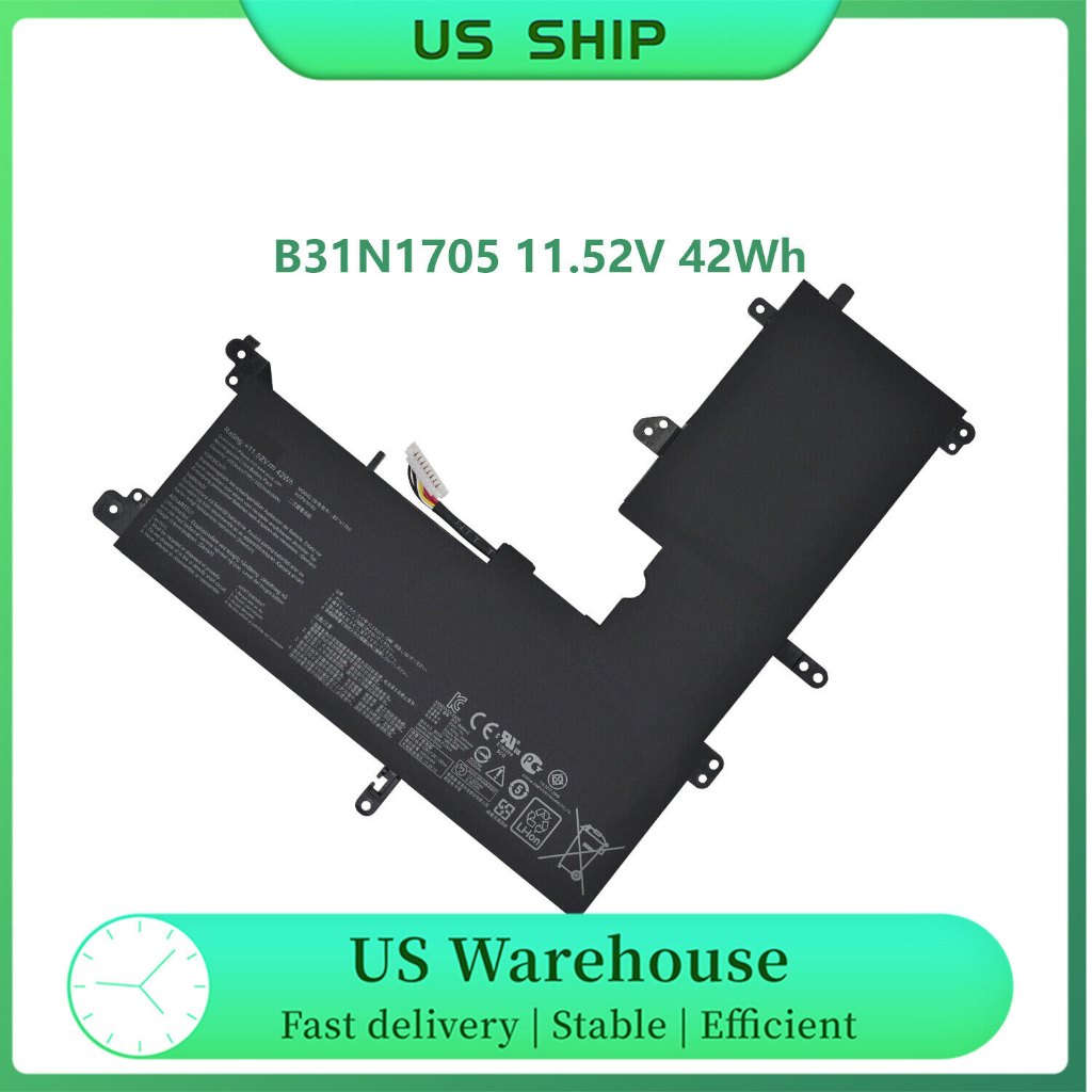 Pin ASUS VivoBook Flip 14 TP410UA TP410UF TP410UR B31N1705 42Wh