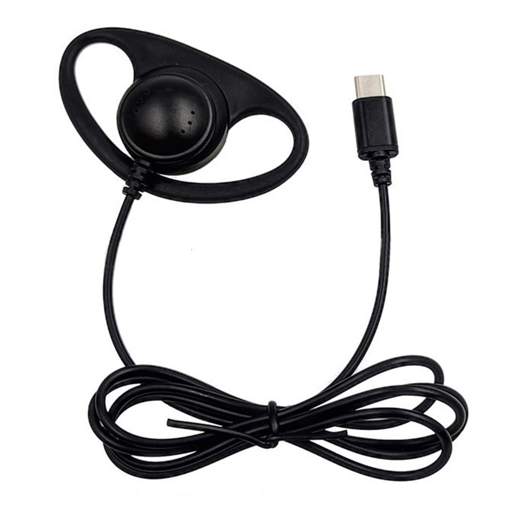 Tai nghe một mặt móc đeo tai USB C tai nghe một mặt tai nghe có dây tai nghe đơn mặt