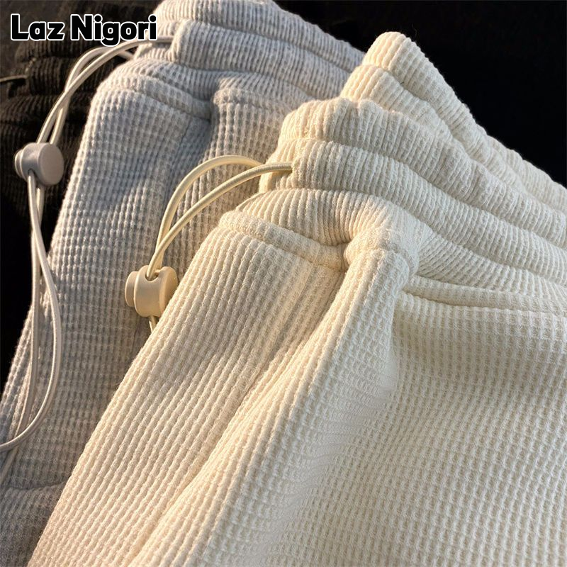 Laz nigori của phụ nữ eo cao thẳng chân Sweatpants với trái tim vá trong hợp thời trang phong cách Hàn Quốc