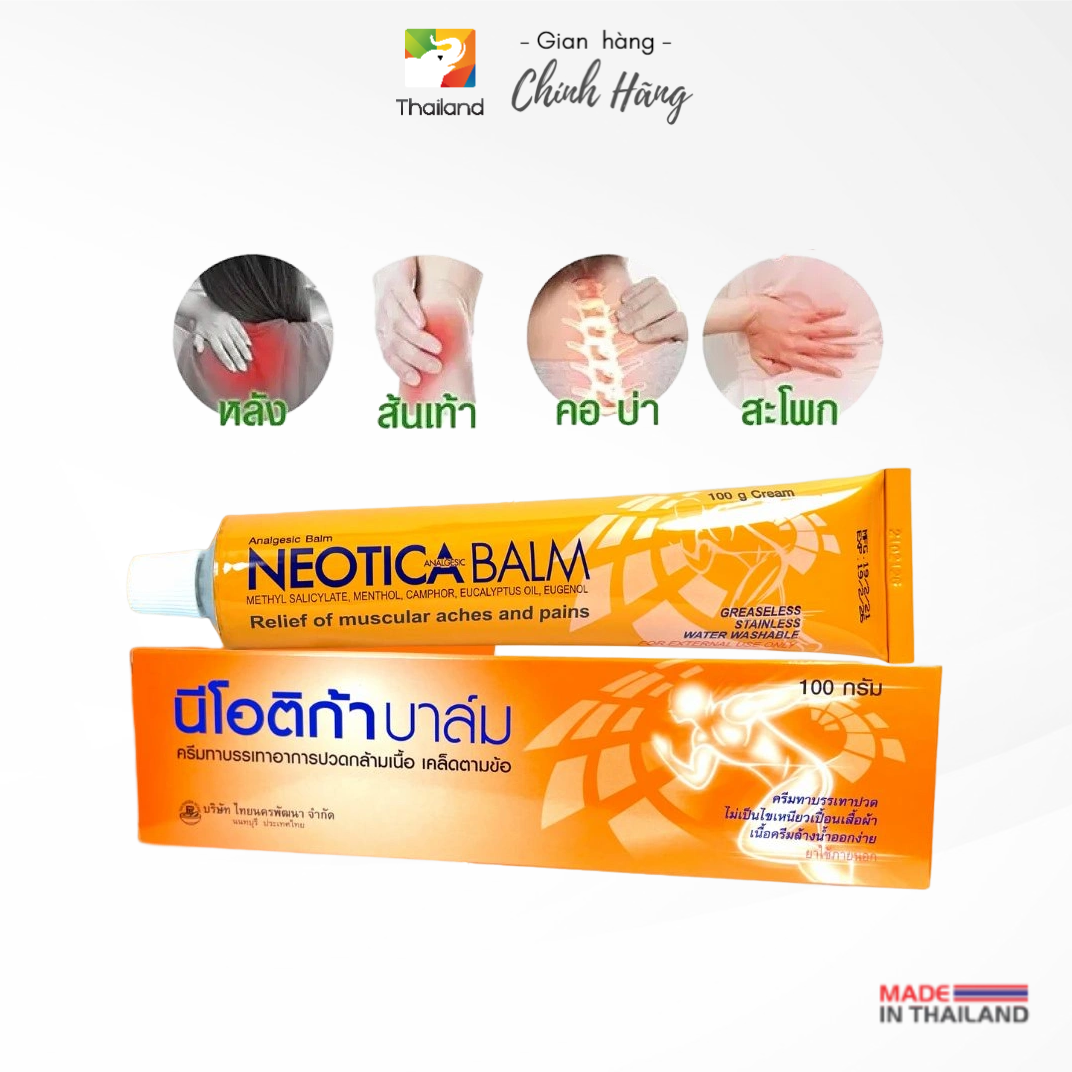 Kem xoa bóp giảm đau bong gân Neotica Balm Thái Lan