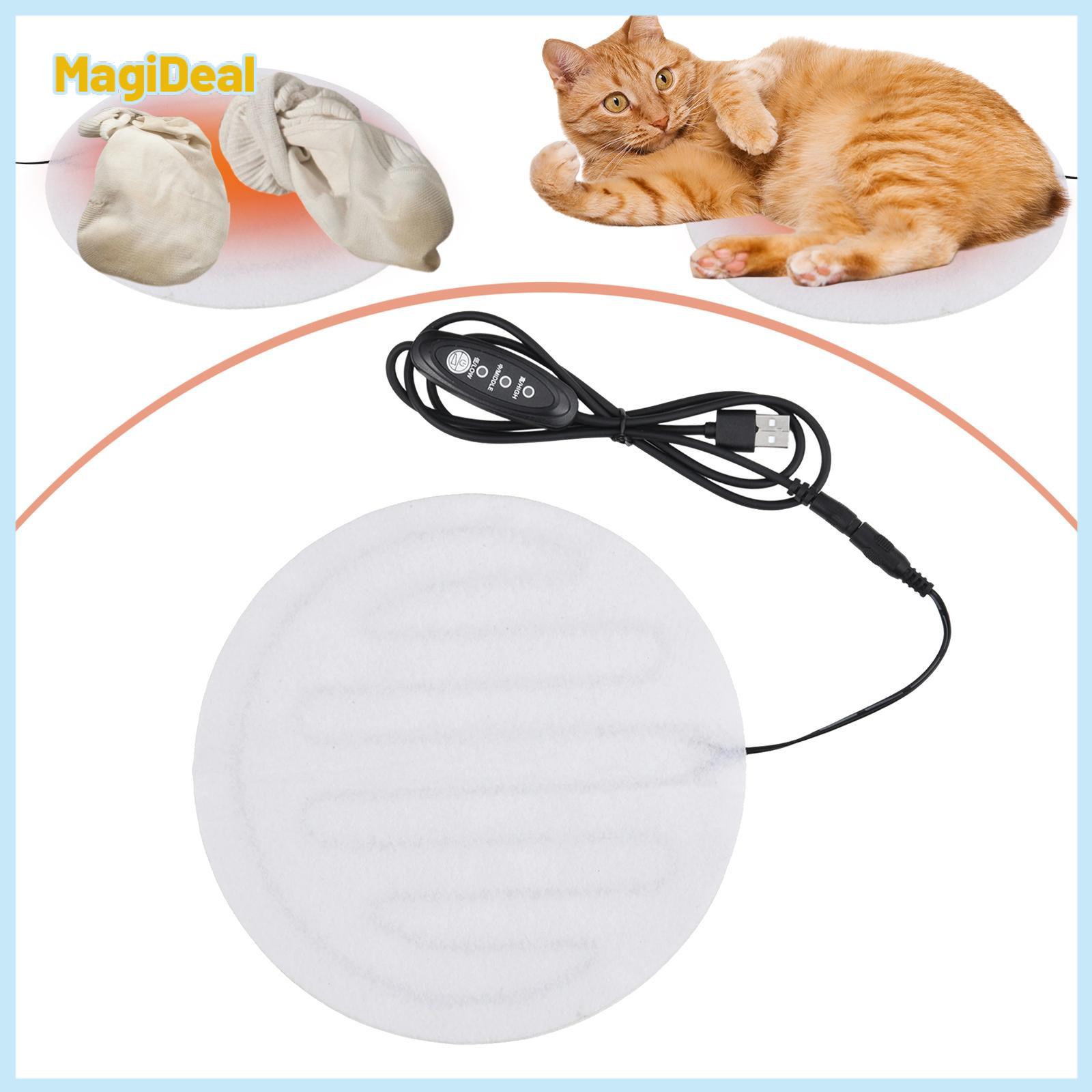 Pet Heating Pad Warmer Warming Portable Comfortable Kennel Pad Pet Heated Mat for Clothes Chicken Outdoor Cat Houses Cats ราคา 3,856 บาท*ส่งฟรี
