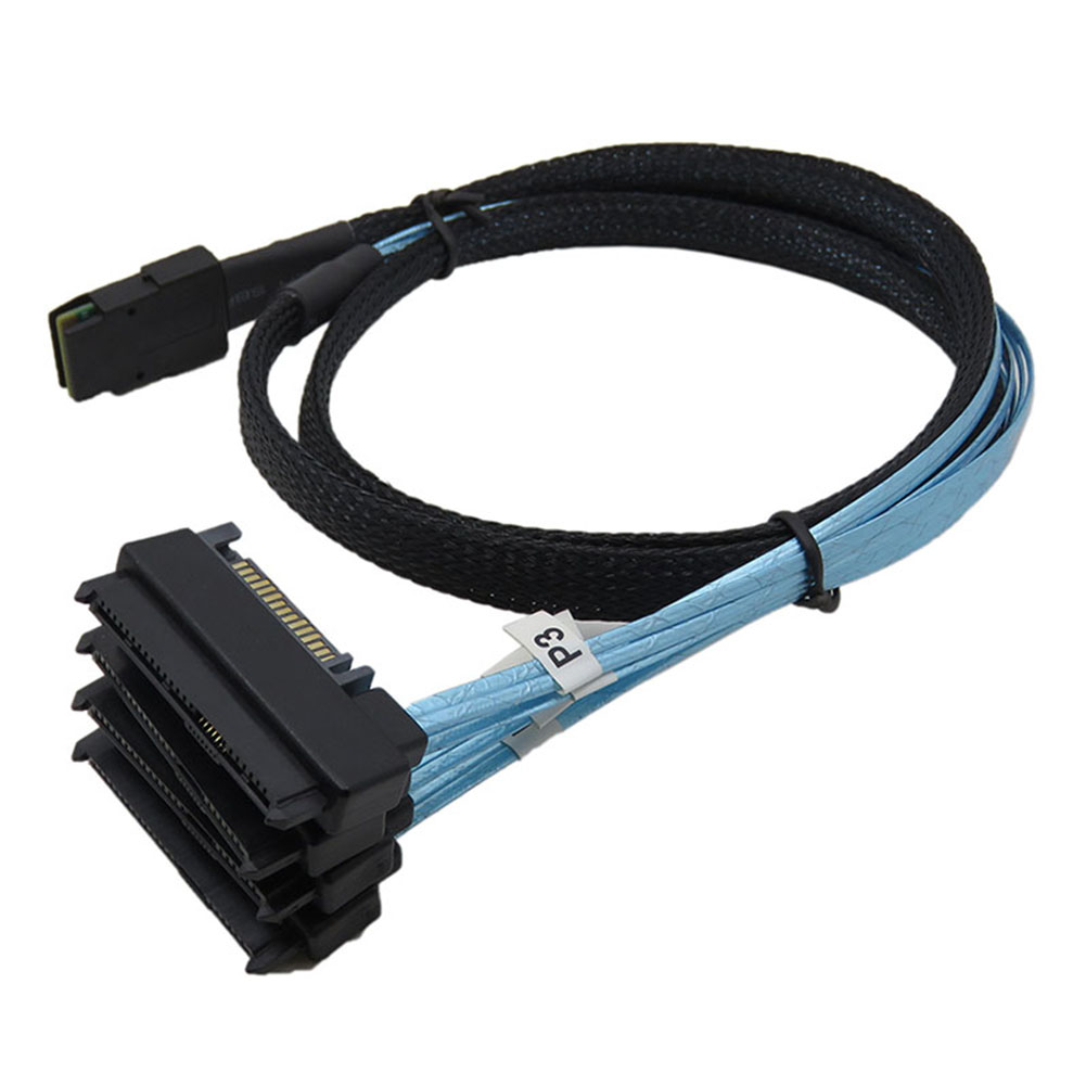 Yingke Alloyseed Mini SAS 36 Pin Sff-8087 Để 4 SAS 29 Pin Cáp Sff-8482 Với 15 Pin nguồn SATA Adapter Cáp nối dây nối Máy Tính