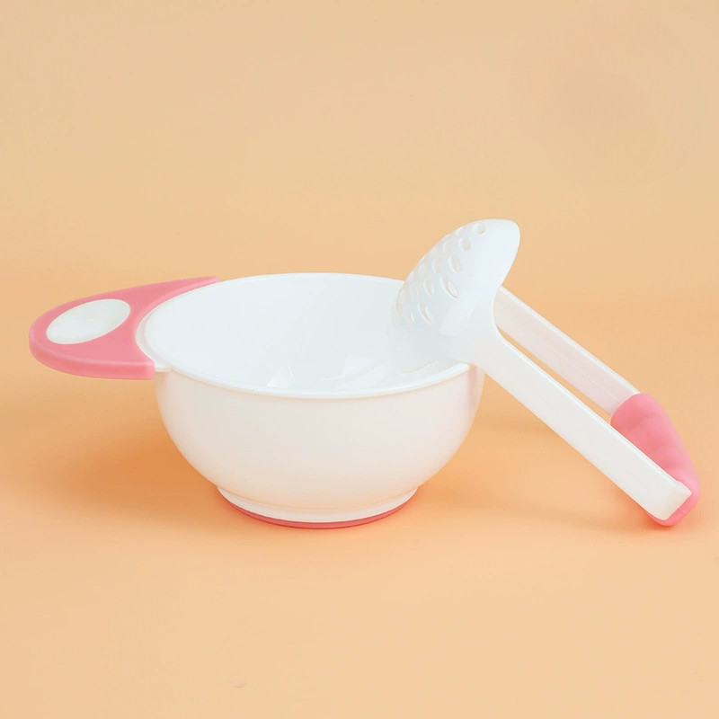 SKISOPGO Baby Food Grinding Bowl Set Manual Set for Babies Grinds Soft Fruits Easily Safe Food-Grade Material Non-Slip Rubber Base