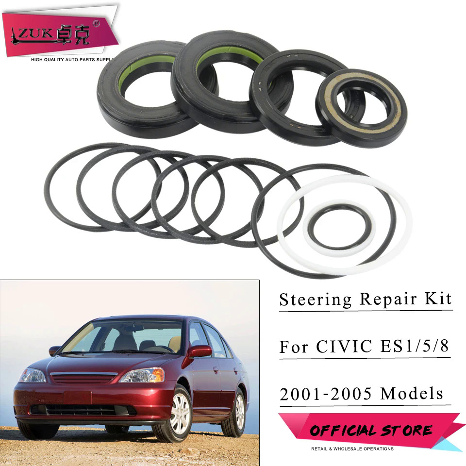 Zuk cho Honda Civic 2001 2002 2003 2004 2005 Bộ sửa chữa hộp số trợ lực lái ES1 es5 ES8 Bộ con dấu O-ring OE #06531-s5a-h01