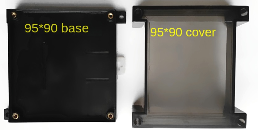 Vỏ Hộp PLC Hiệu Jixiang Trong Suốt - 95x90 | Tùy chọn vỏ hộp + đế