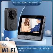 Wireless Doorbell Camera with 4.3" Screen, Two-Way Talk, M12