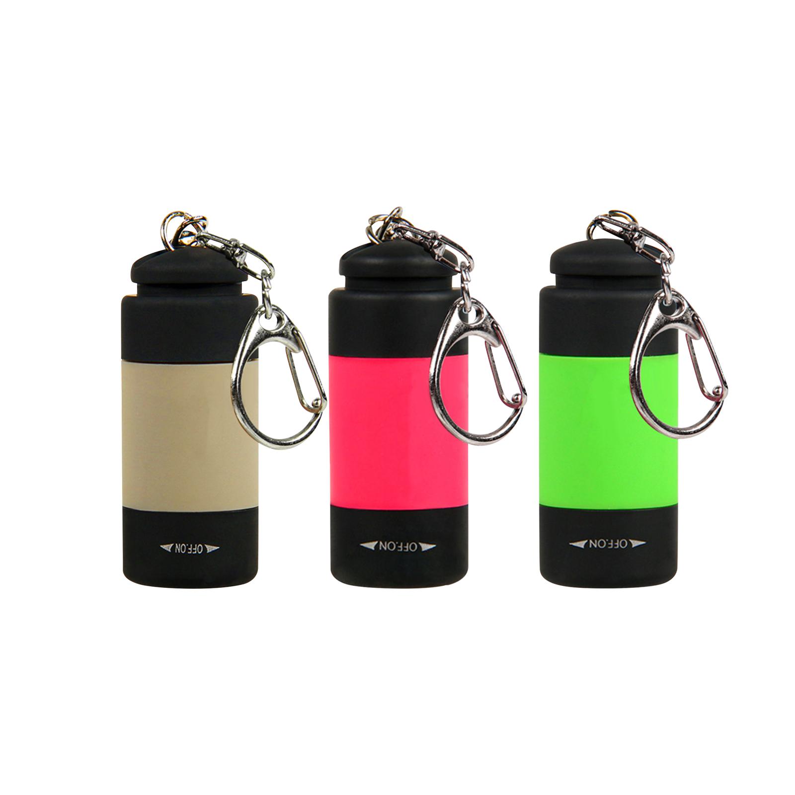 Mini Flashlight USB Squid Fishing Tools Keychain Lamp for Outdoor Activities