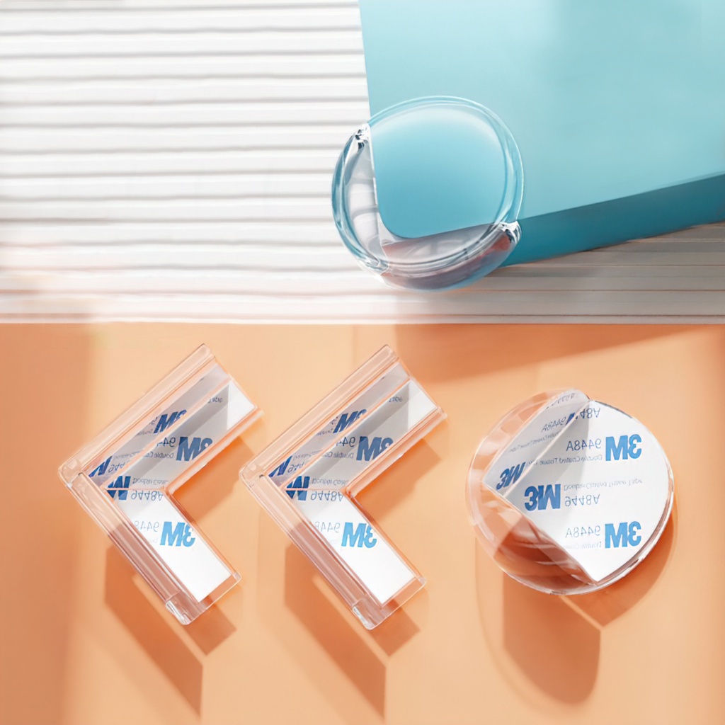 Bịt góc bàn bọc cạnh bàn kính cạnh tủ vuông bằng silicon an toàn cho bé - Aeneas Shop