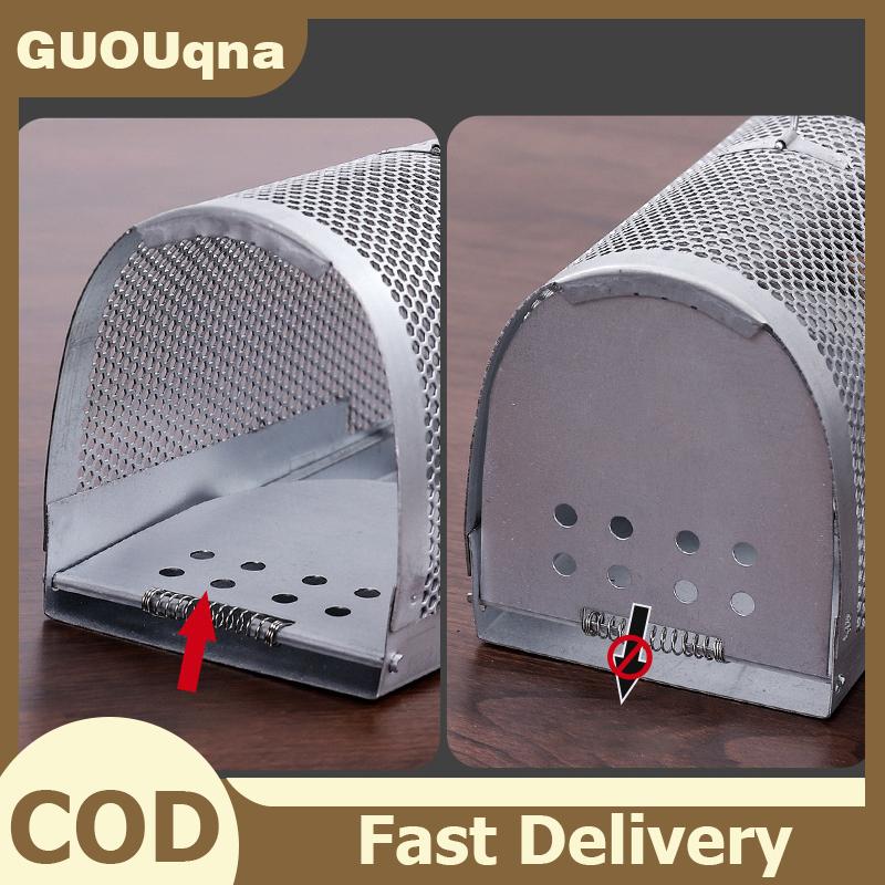 GUOUqna Độ nhạy cao mạ kẽm rat bẫy rat bẫy lồng kiểm soát dịch hại tất cả các con chuột và chuột có thể phù hợp trong chuột động vật gặm nhấm Catcher rat bẫy lồng