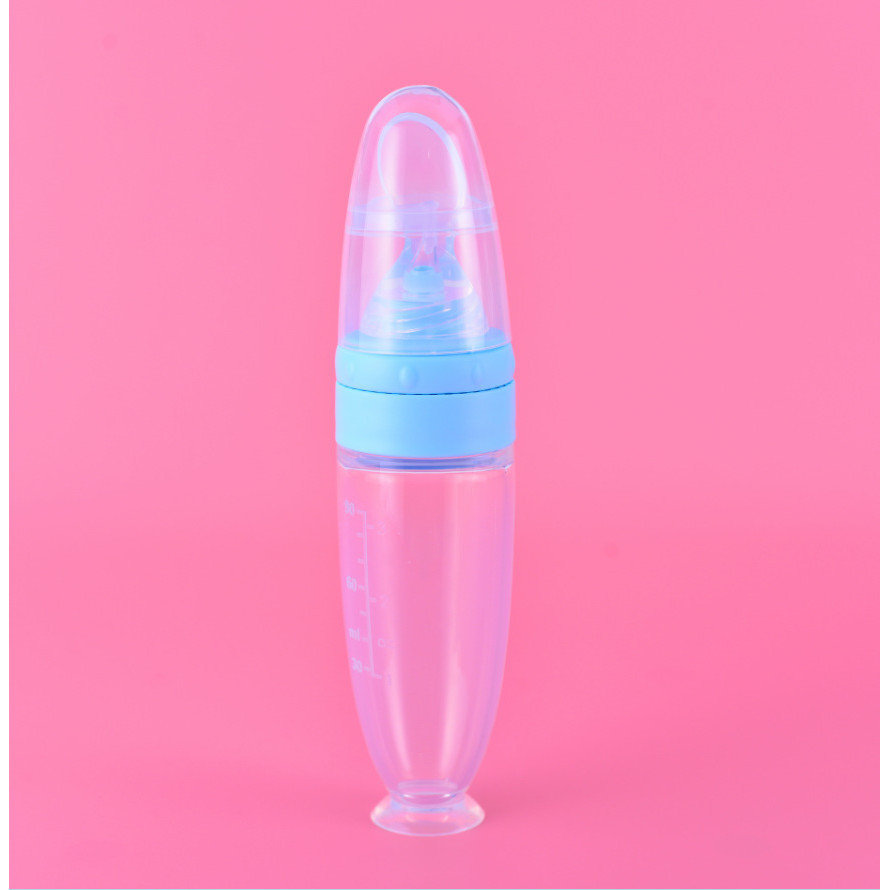Baby Food Feeder Silicone Baby Food Dispensing Spoon Squeeze Feeding Spoons for Kids Toddlers