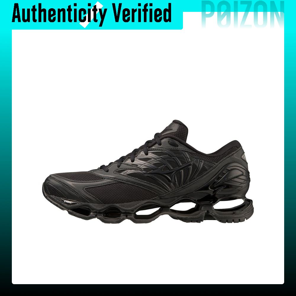 รองเท้าผ้าใบ รองเท้าลำลองผู้ชาย Mizuno Wave Prophecy LS Mesh Low top Unisex สีดำ D1GA333701