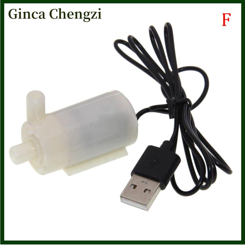 Ginca Máy bơm nước mini chìm siêu nhỏ USB cho bể cá động cơ DC đài phun nước hồ cá - 6